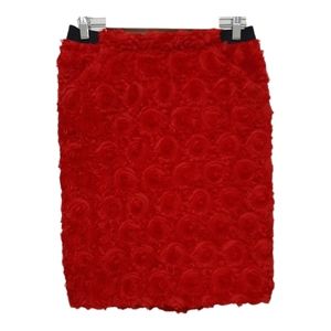 Harvey Faircloth Trending Roses Red Skirt Size 8